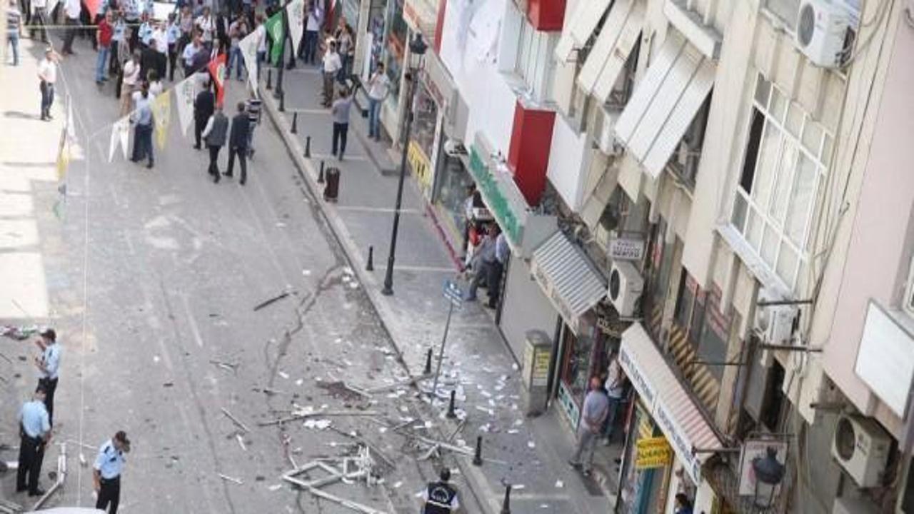 HDP'ye bombalı saldırı sonrası kamerada