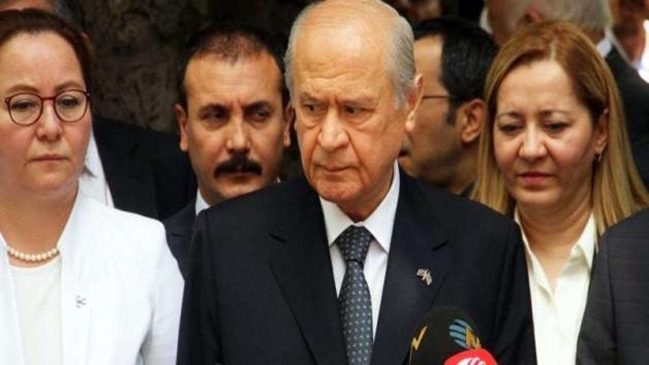 MHP lideri Bahçeli restini çekti