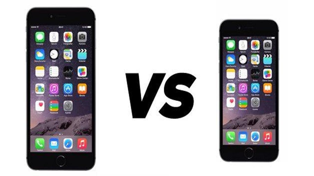 iPhone 6 ve iPhone 6 Plus karşılaştırması