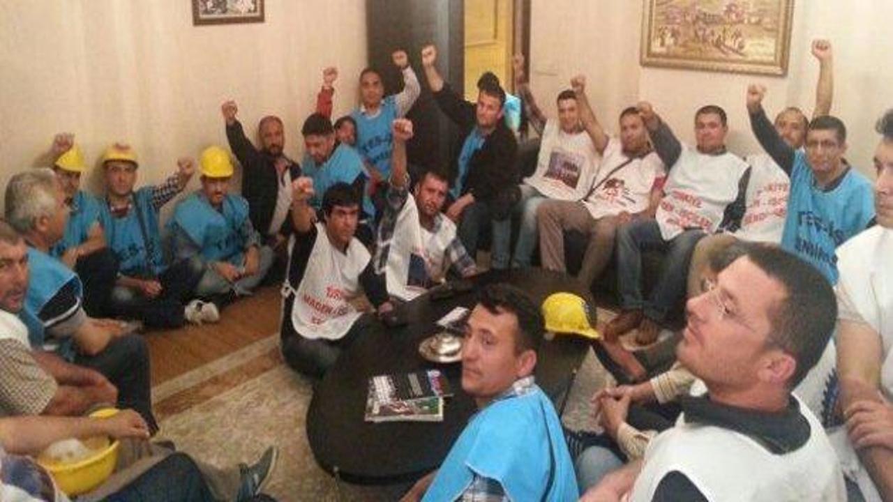İşçiler Türk İş Genel Merkezi'ni bastı