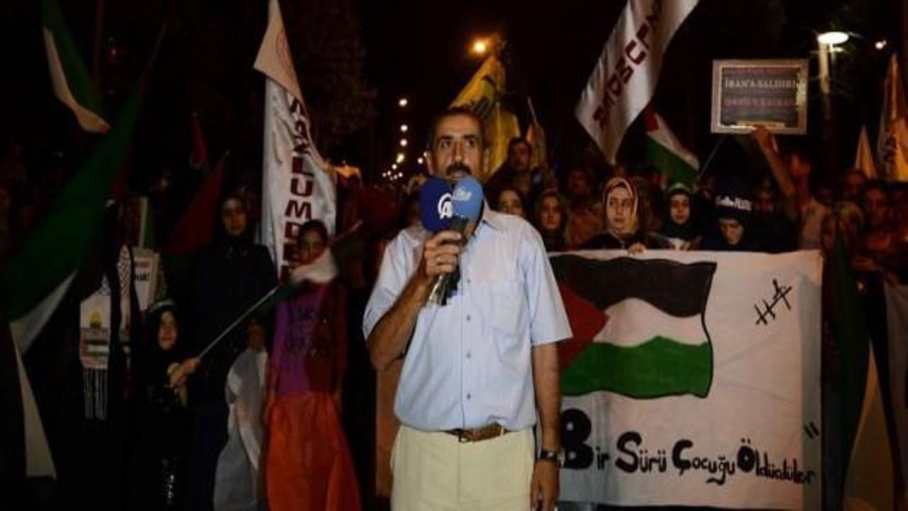 İsrail'in Ankara Elçiliği önünde eylem 