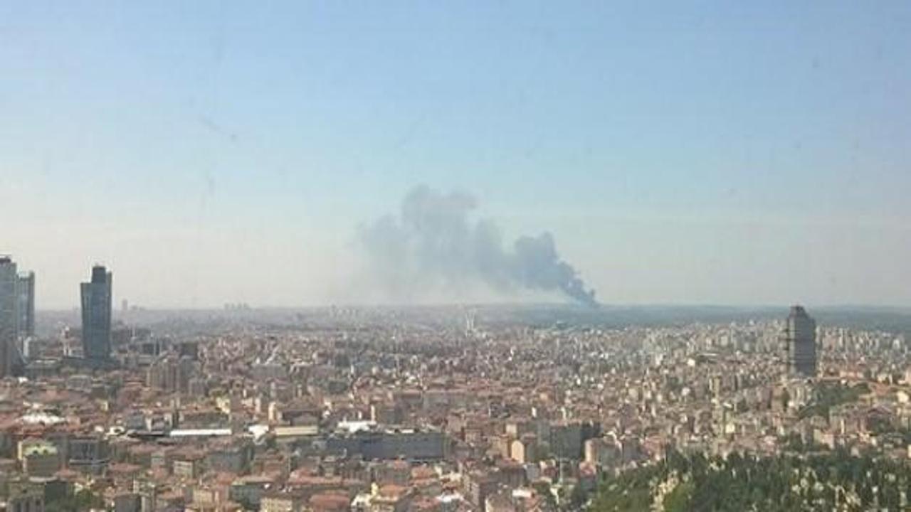 İstanbul Cebeci köyünde büyük yangın