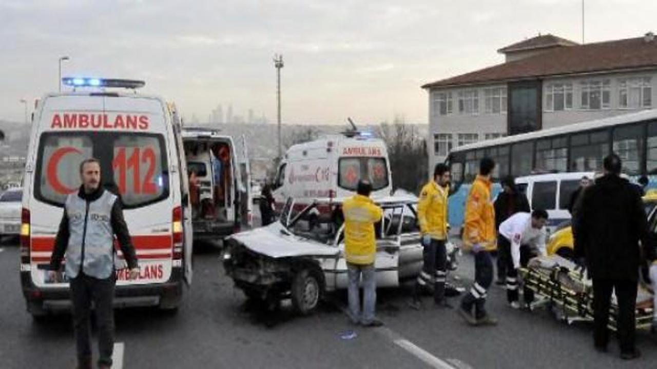İstanbul'da kaza: 5 yaralı
