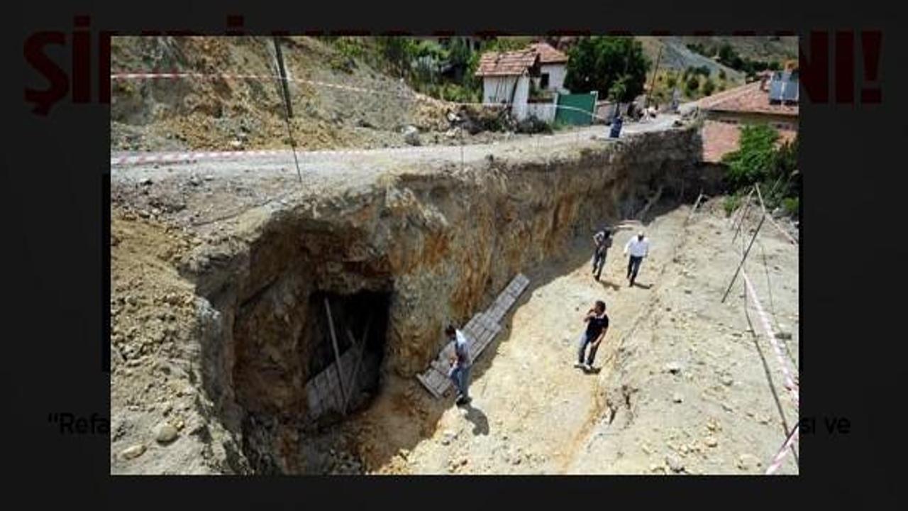 İstinat duvarı temelinde yeraltı yerleşkesi çıktı