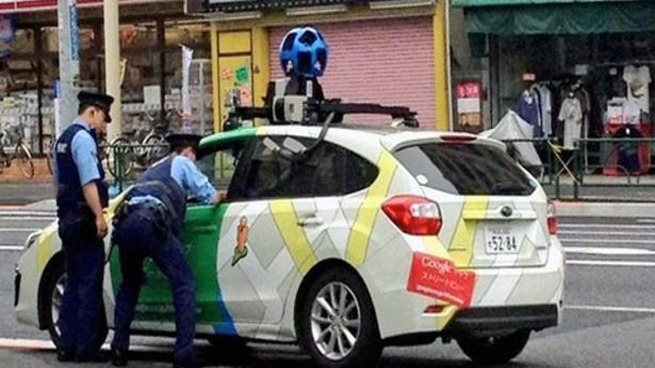 Japon polisi, Google'un aracını durdurdu