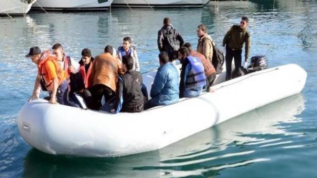 Karaada Adası açıklarında 57 kaçak yakalandı