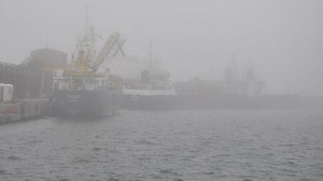 Karadeniz'de deniz ulaşımına sis engeli