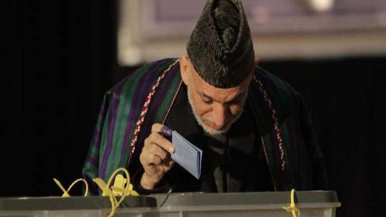 Karzai oy kullandı