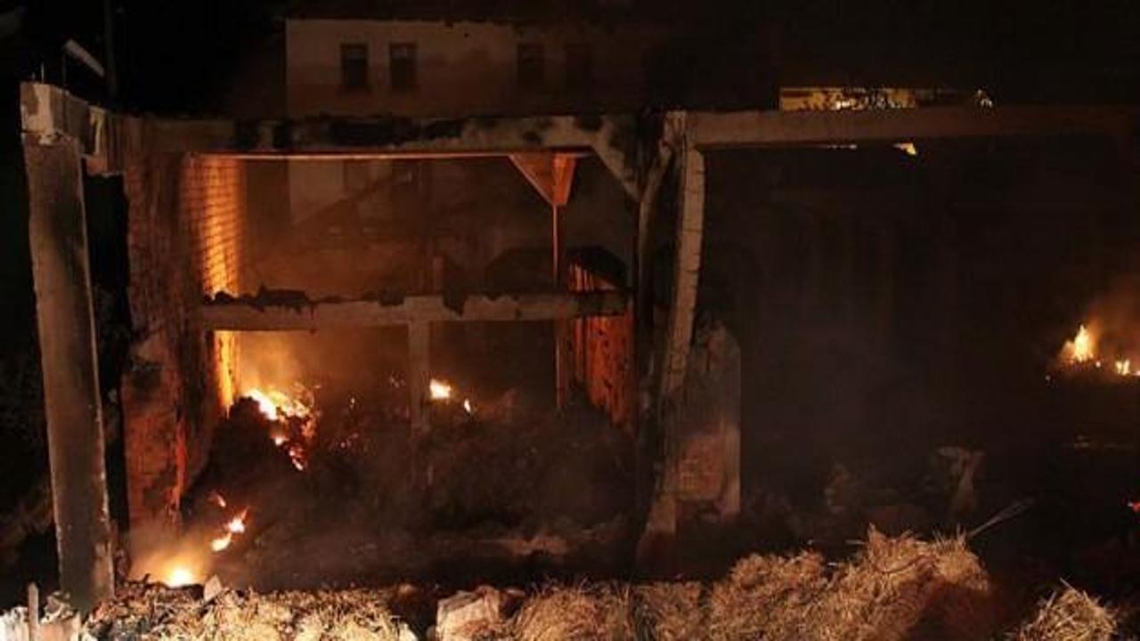 Kastamonu'da 3 ev, ahır ve samanlık yandı