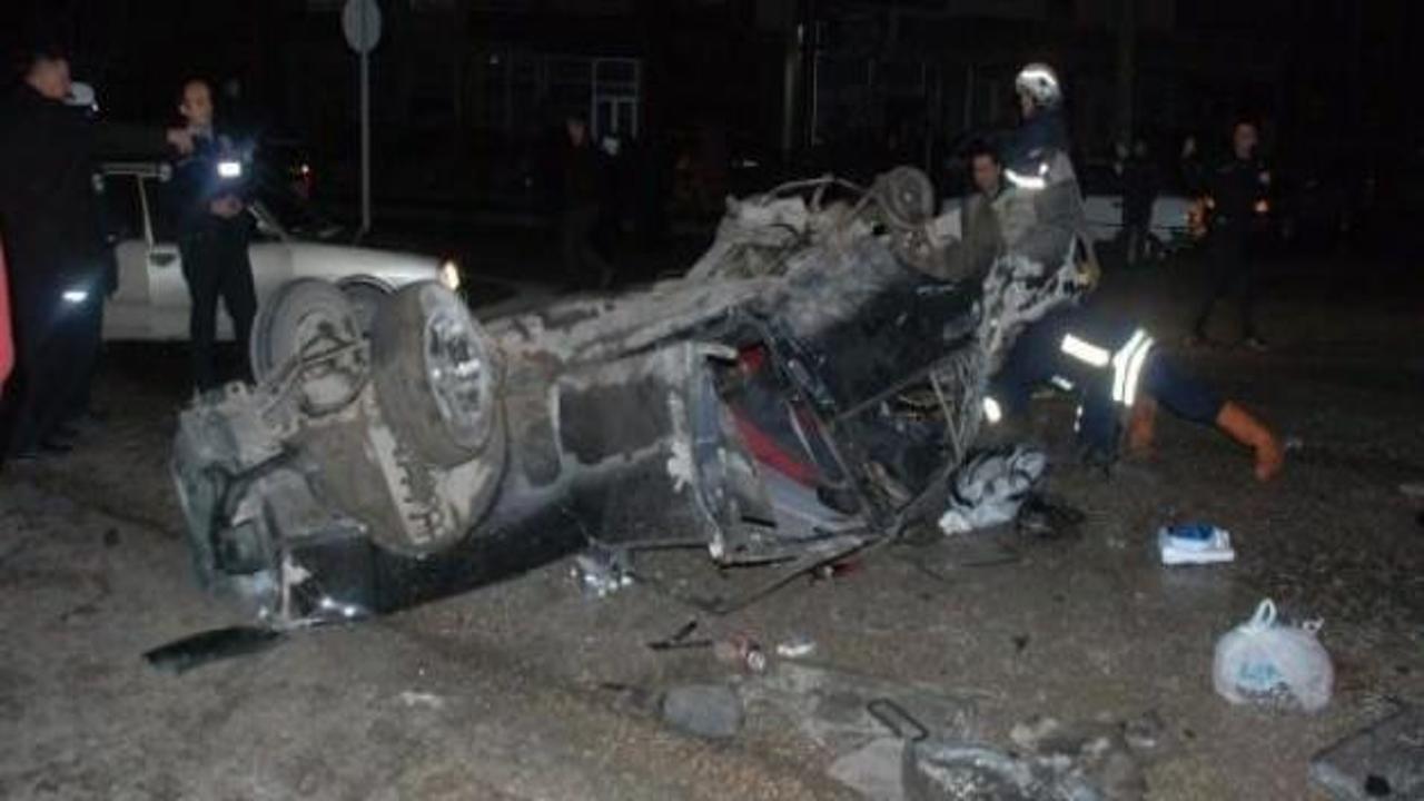 Kastamonu'da otomobil takla attı: 1 yaralı