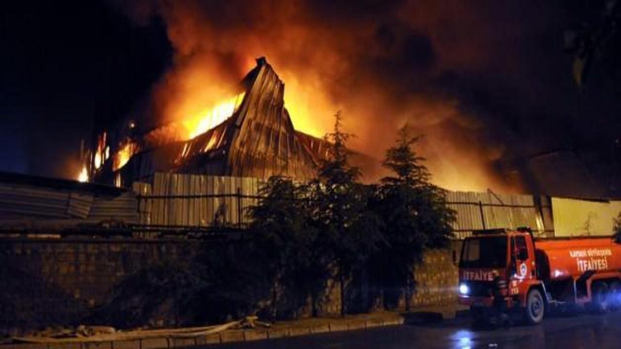 Kayseri'de korkutan yangın!