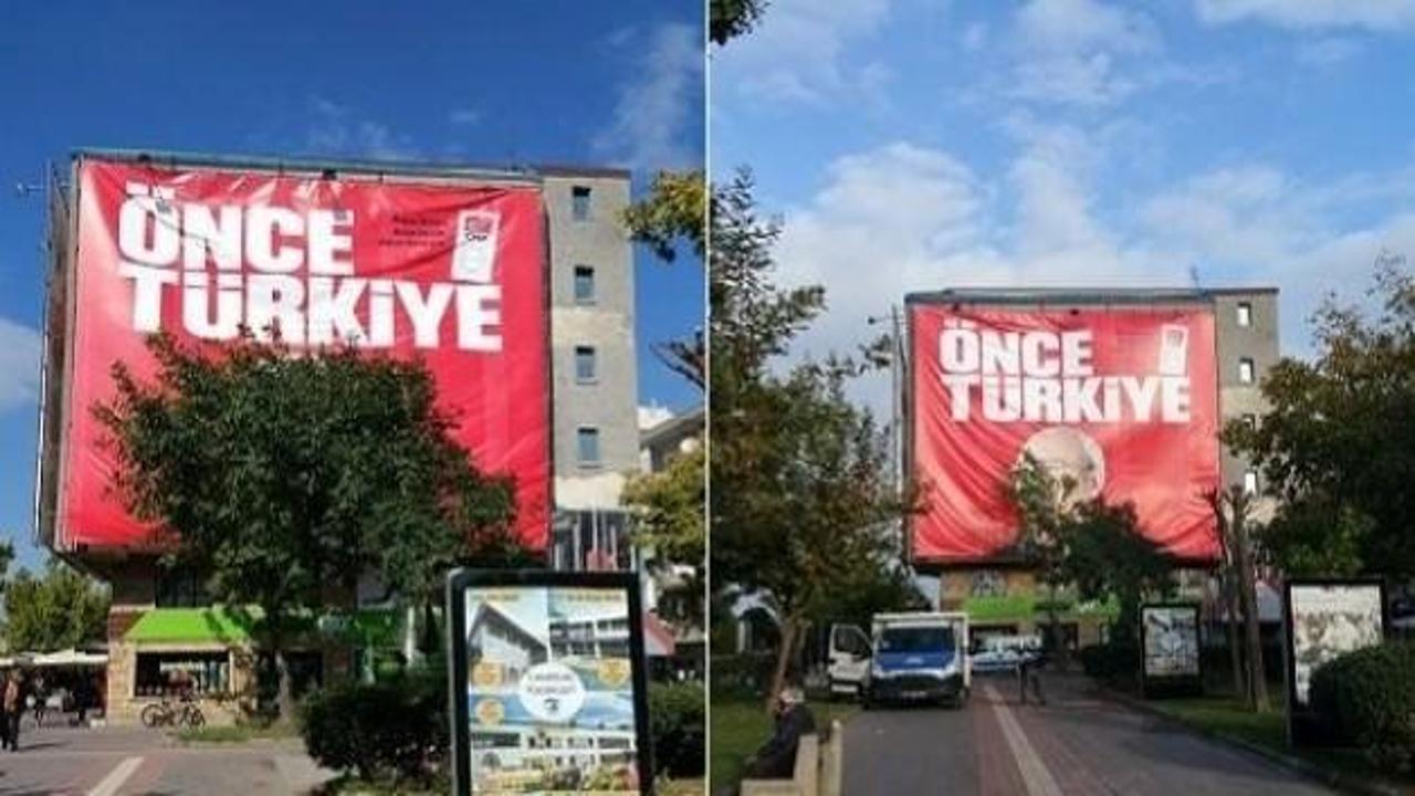 Kılıçdaroğlu'nun afişi için ağaç kesildi