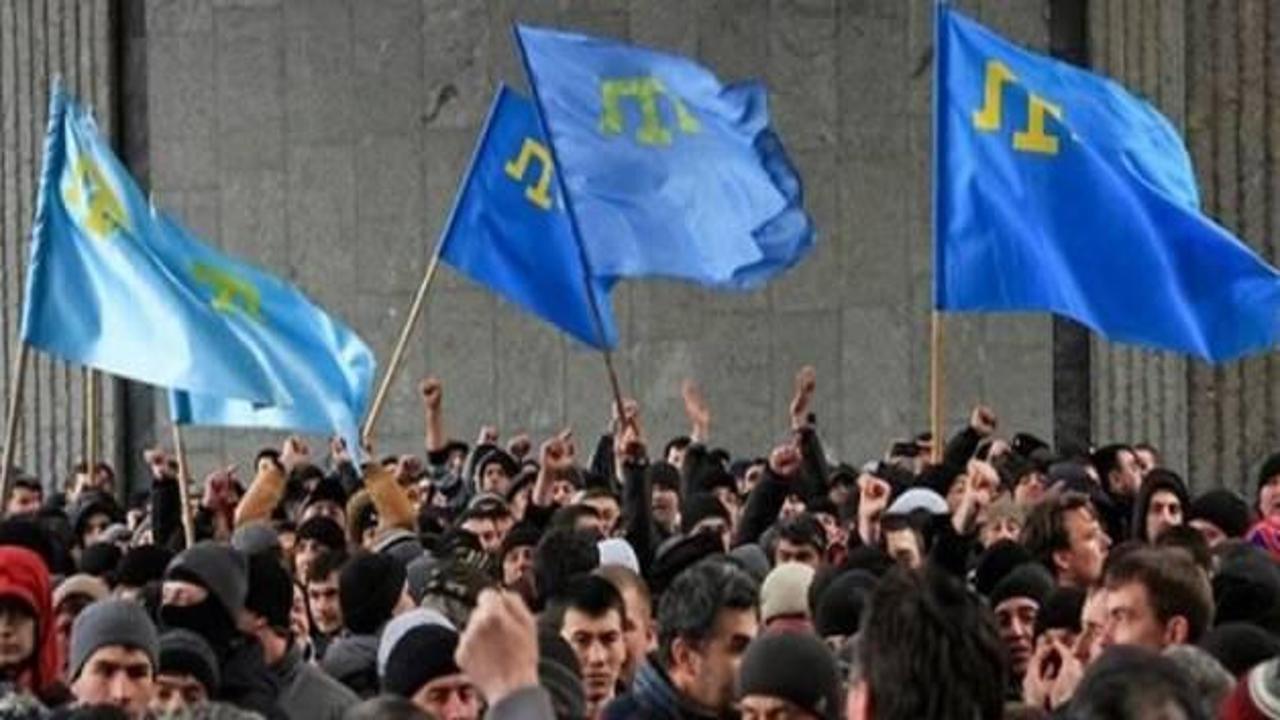 Kırım Türkleri Rusya’yı protesto etti
