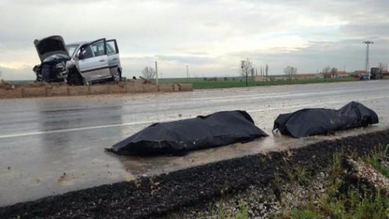 Konya'da kaza: 2 ölü, 2 yaralı