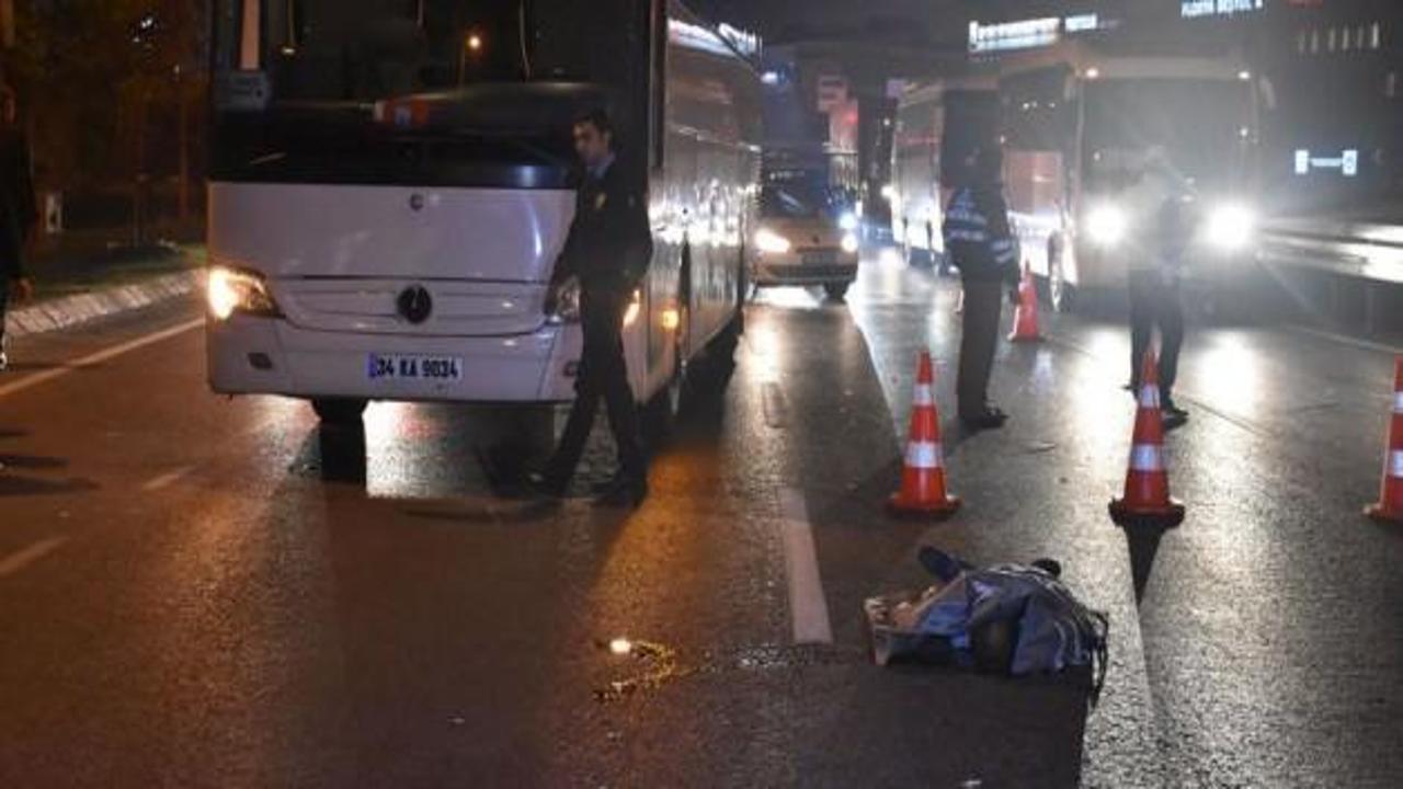 Küçükçekmece'de otobüs yaya çarptı: 1 ölü