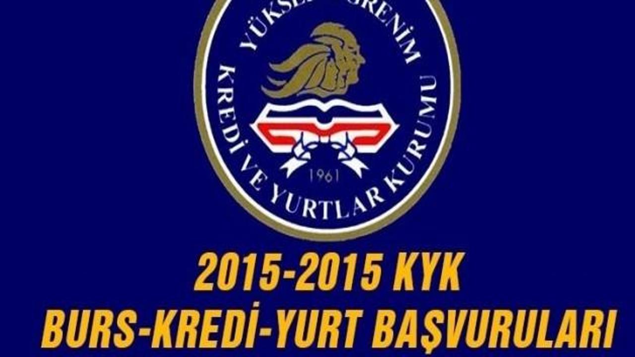 kyknet.gsb.gov.tr'de KYK burskredi başvuruları
