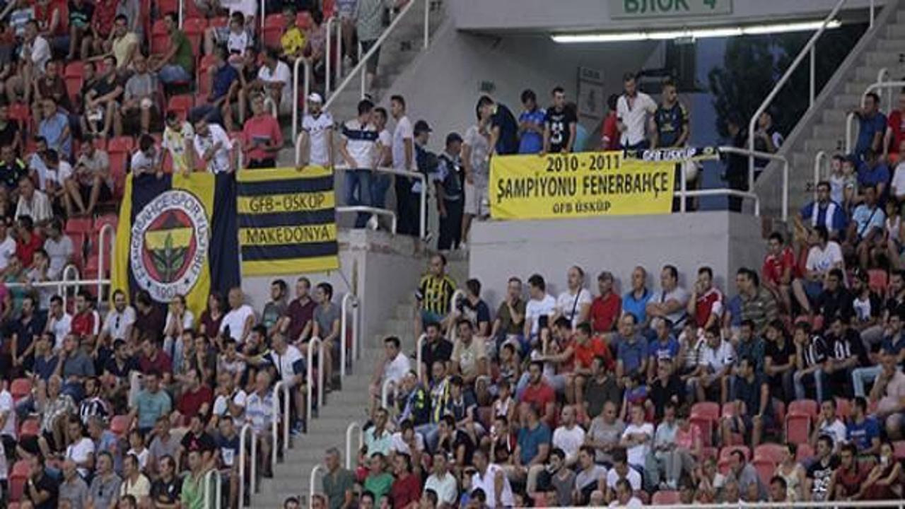 Trabzon'un maçında kavga çıkartan pankart