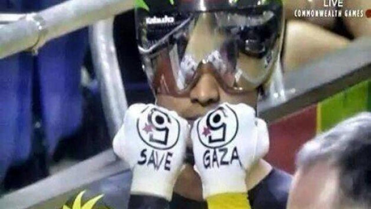 Malezyalı sporcudan Gazze'ye destek!