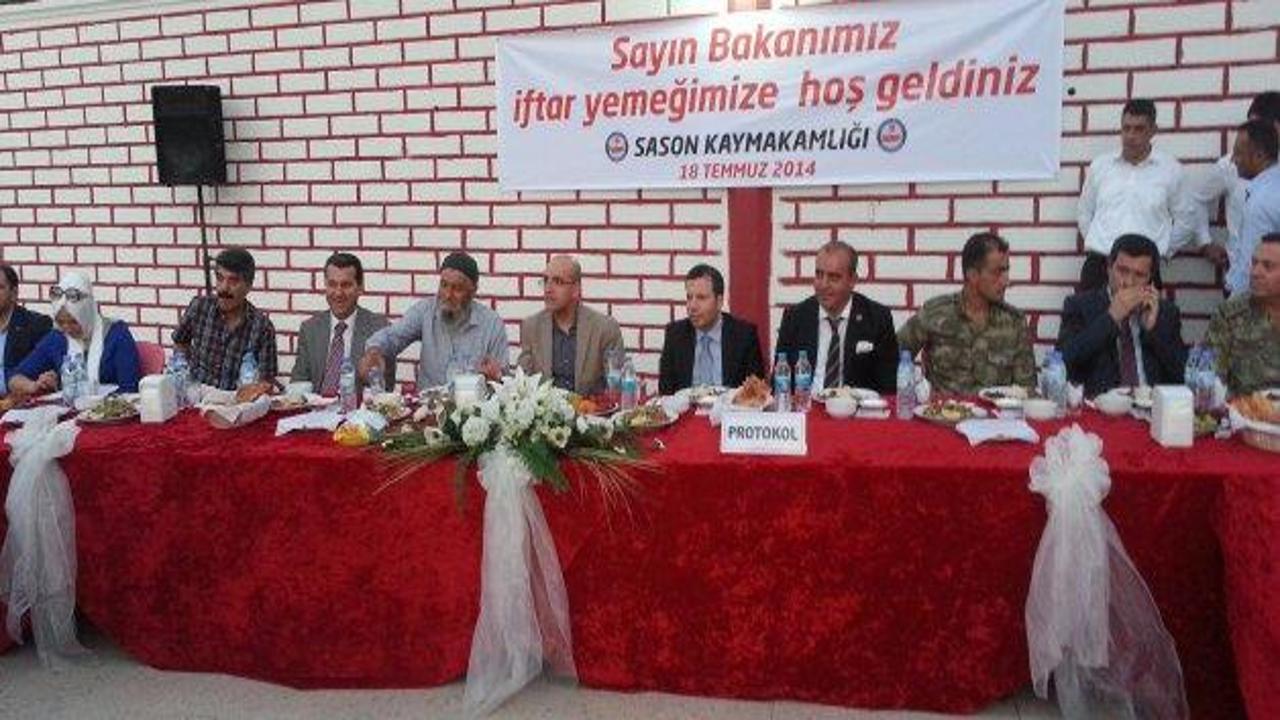 Maliye Bakanı Şimşek, Sason'da iftara katıldı 