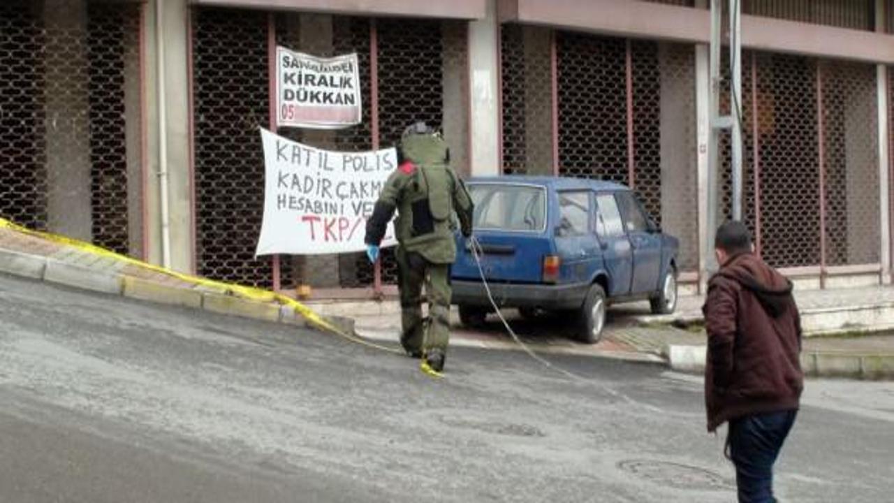 Maltepe'de bombalı paket paniği