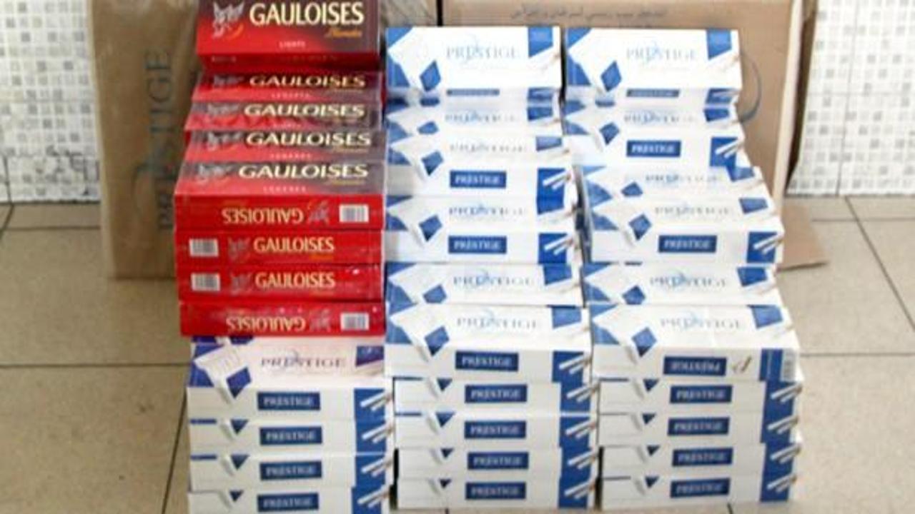 Bin 490 karton kaçak sigara ele geçirildi