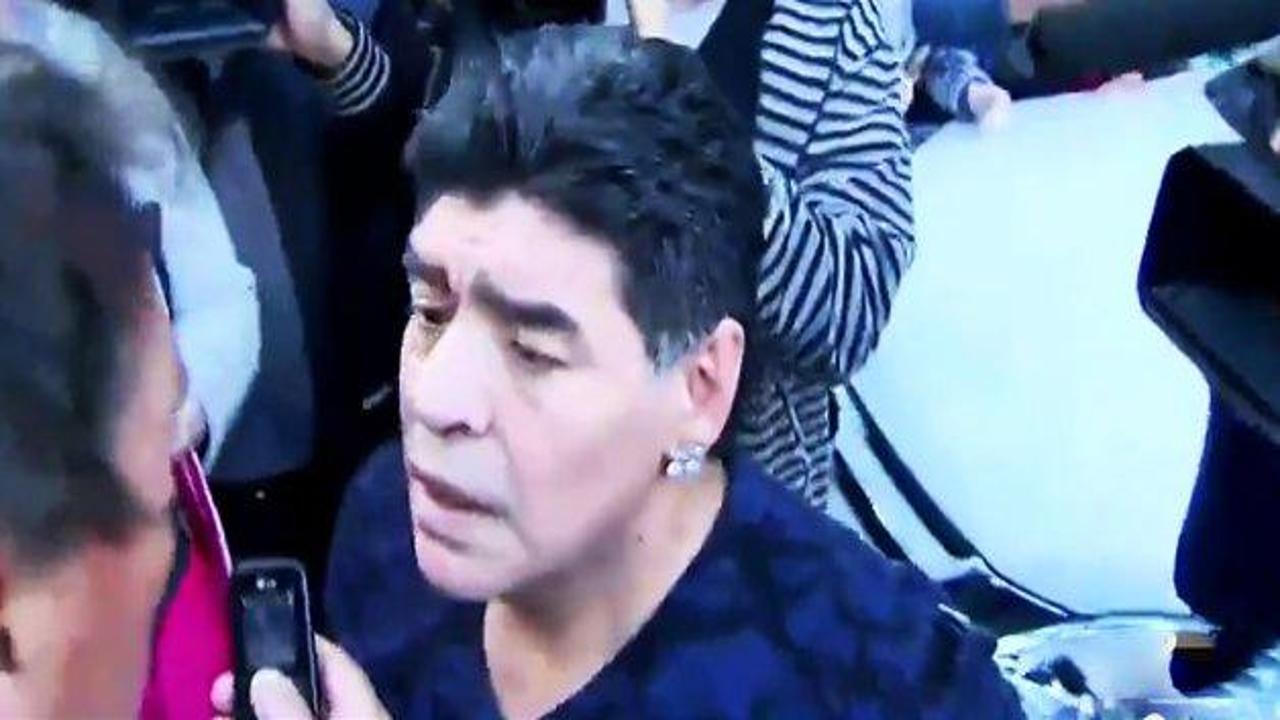 Maradona gazeteciye tokat attı!