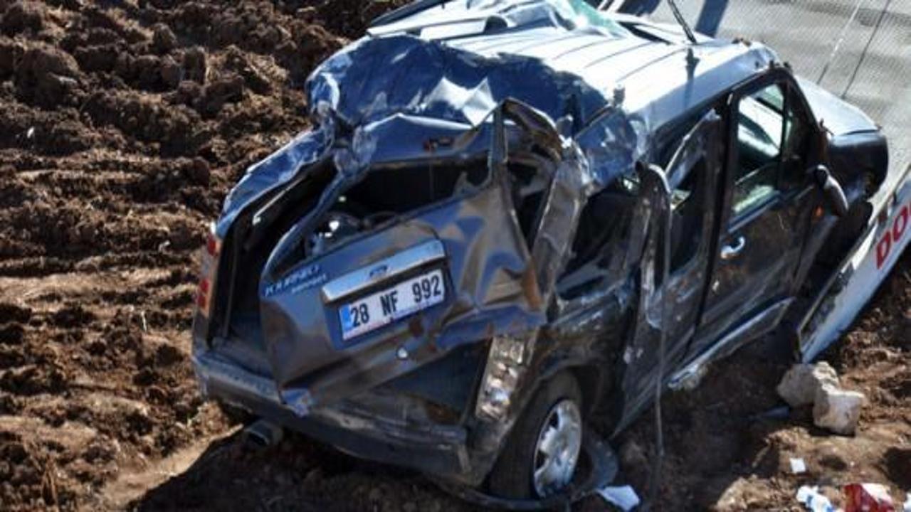 Mardin'de feci kaza: 1 ölü, 4 yaralı