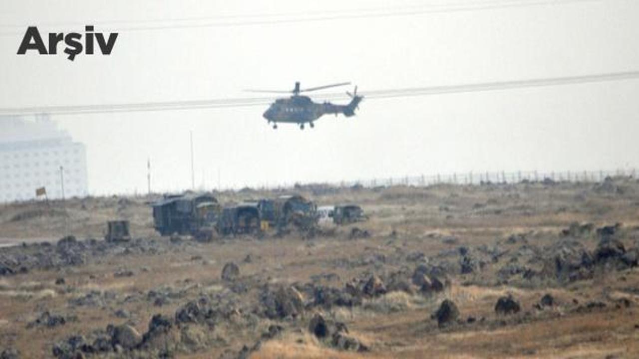 Mardin'de askeri helikopter düştü