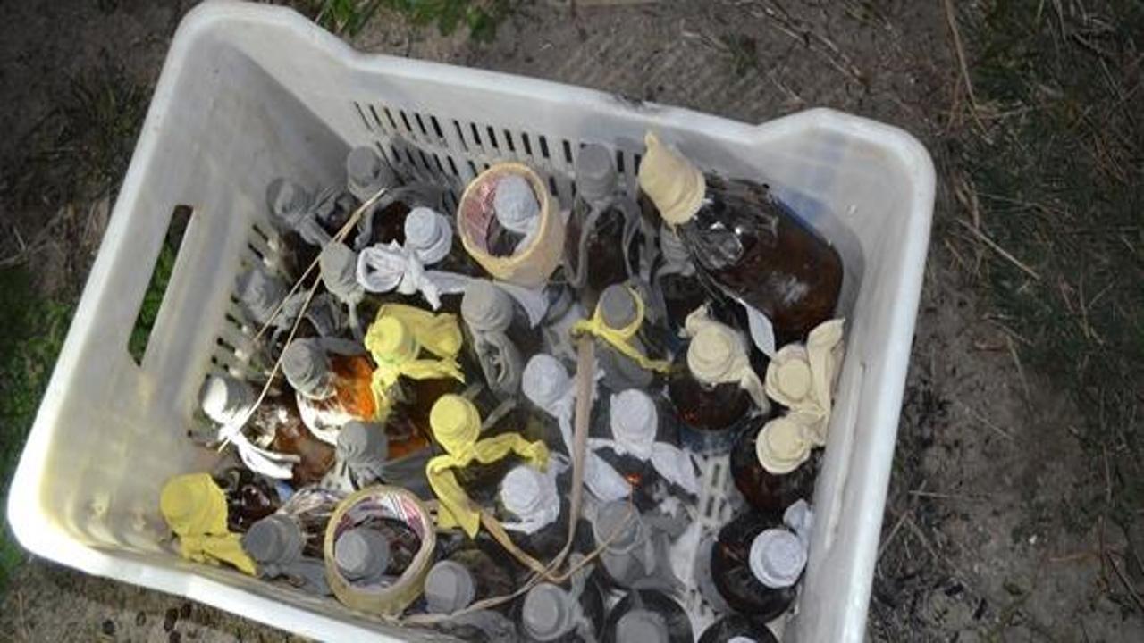 Mersin'de 31 adet molotof bombası ele ge&ccedil;irildi