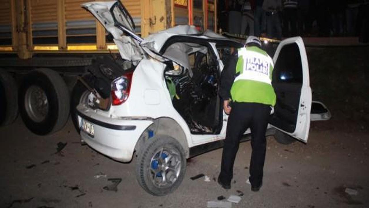 Mersin'de feci kaza: 4 ölü, 2 yaralı