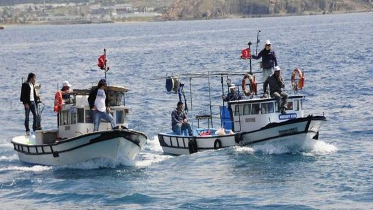 Mersin'de usta oltacıya Rusya jesti