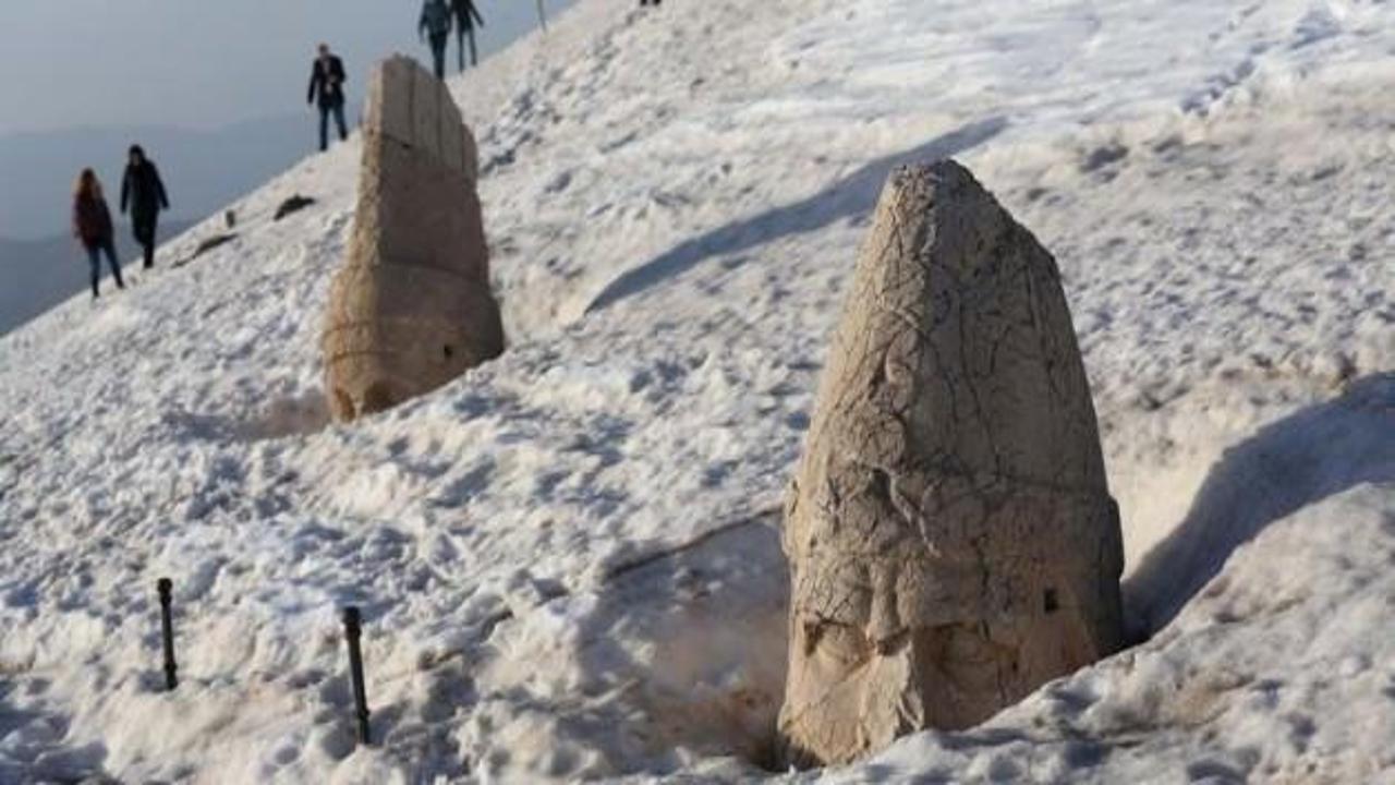 Nemrut'un heykelleri yüzünü gösterdi