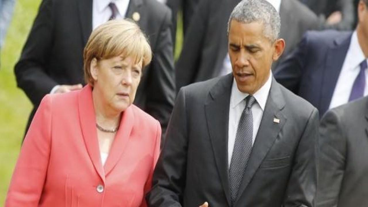 Obama ile Merkel Yunanistan'ı görüştü