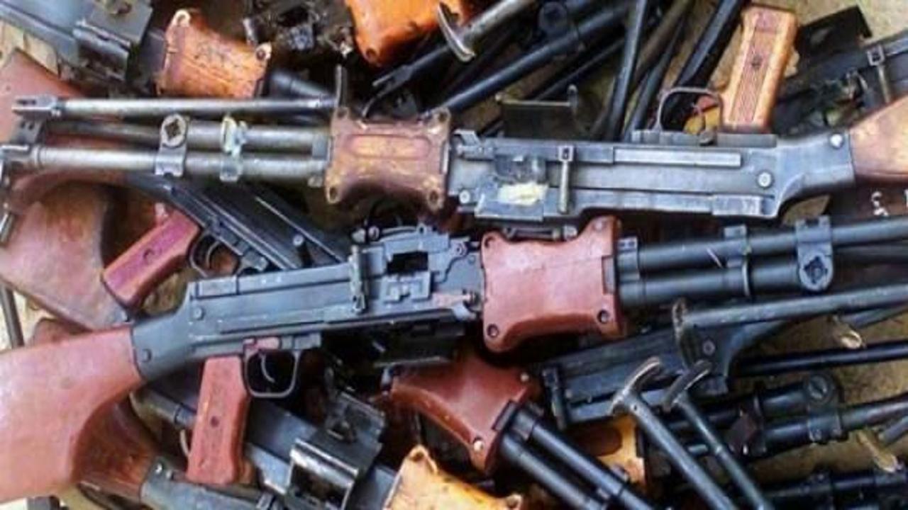 Ölen PKK'lıların üzerinden çok sayıda silah çıktı