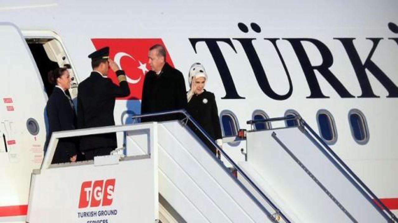 Cumhurbaşkanı Erdoğan, Fransa'ya gitti