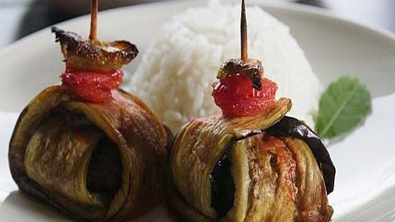 Patlıcanlı Köfteli Kebap tarifi