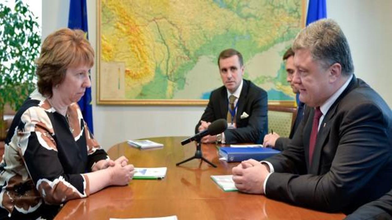 Poroşenko, Minsk’te Ashton ile görüştü
