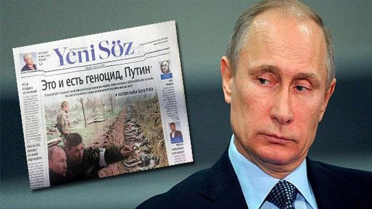 Putin'e Rusça manşetle hatırlatma!