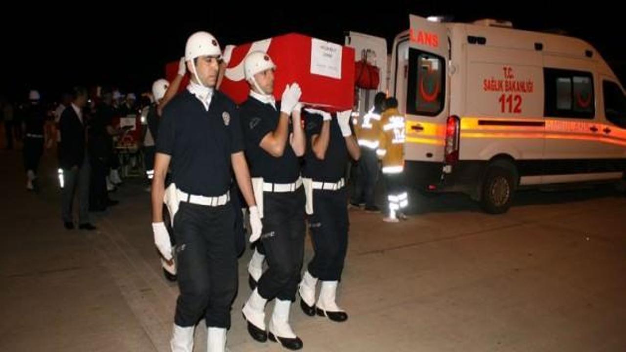  9 şehit polisin naaşı Ankara'da