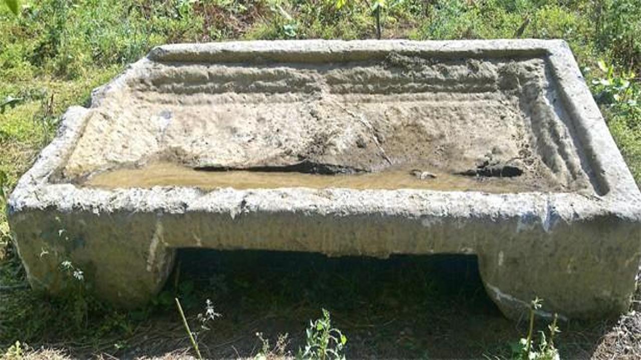 İnşaat alanında lahit bulundu