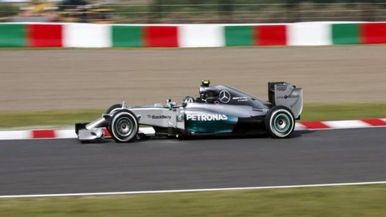 Rosberg, Japonya'da ilk cepte
