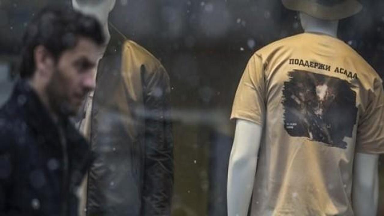 Rusya’da “Esad'ı destekle” tişörtleri satışa çıktı