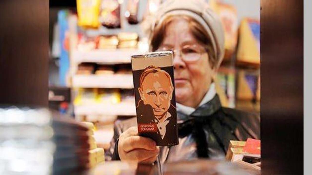 Rusya'da Putin çikolatası üretildi