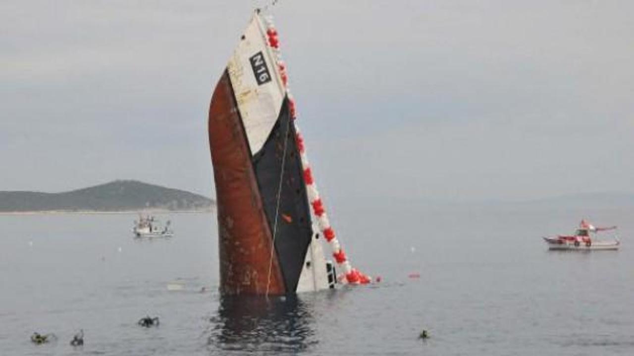 Sahil Güvenlik Gemisi Saroz'da batırıldı