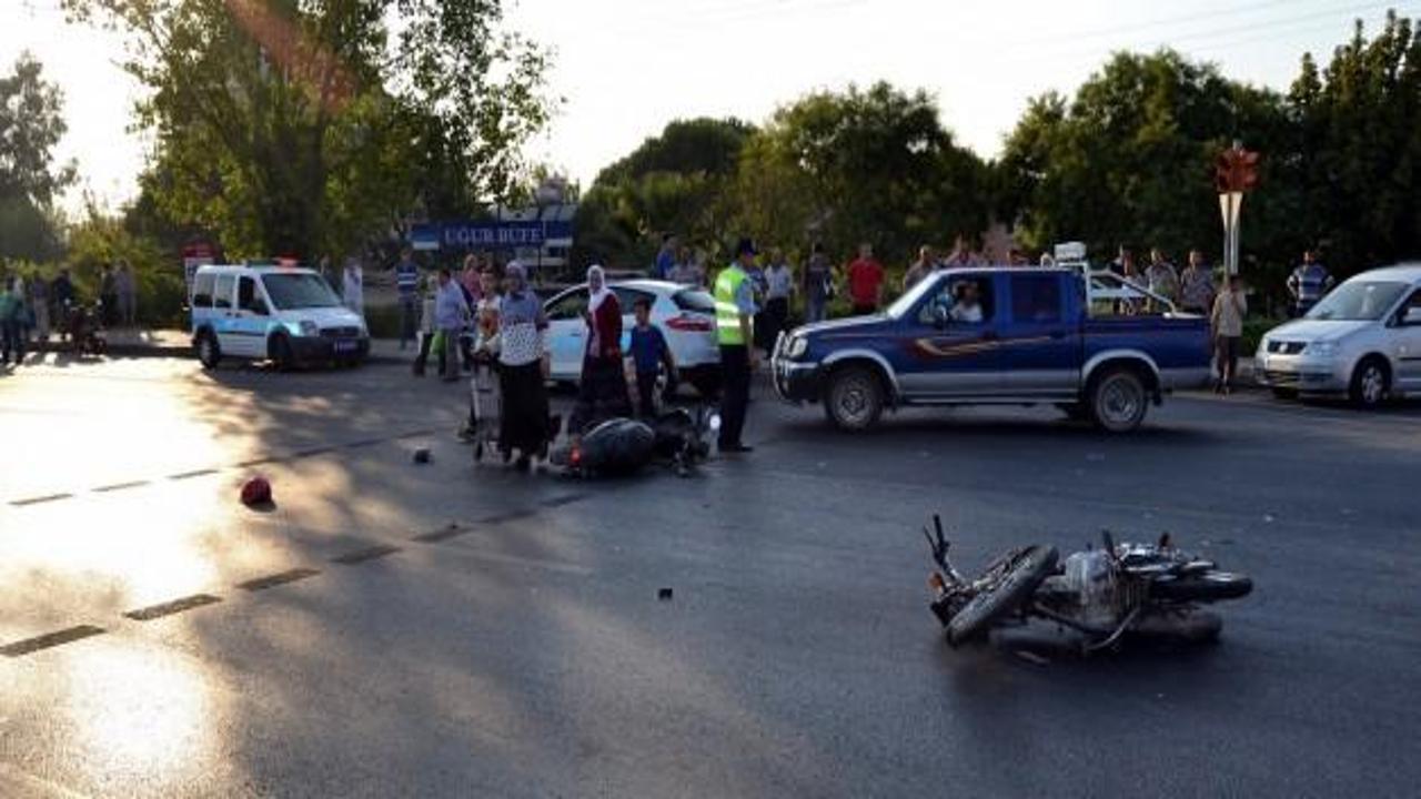 Salihli'de trafik kazası: 4 yaralı