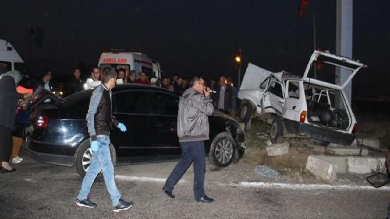 Salihli'de trafik kazası: 4 yaralı