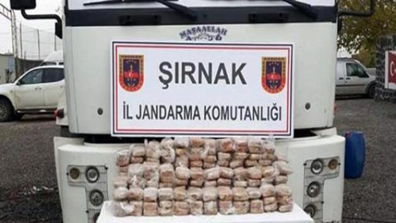 Şırnak'ta 108 kilo eroin ele geçirildi