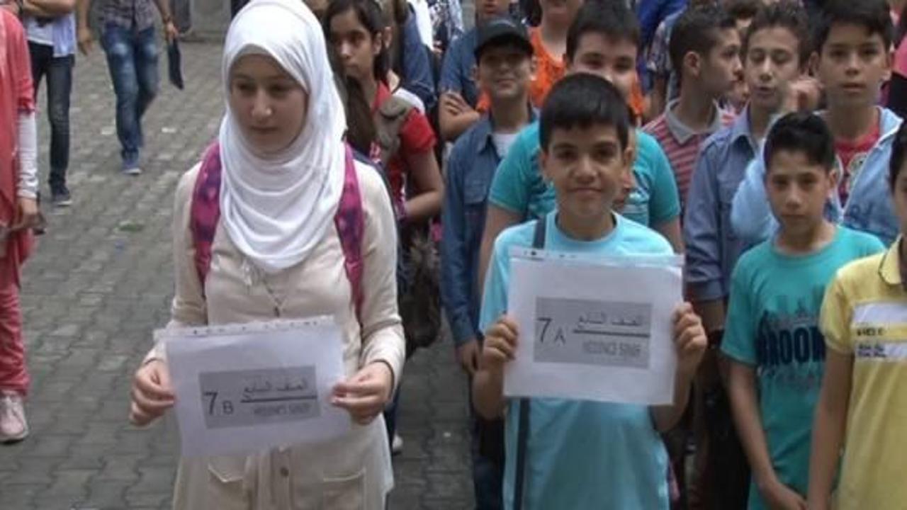 Suriyeli öğrenciler ders başı yaptı