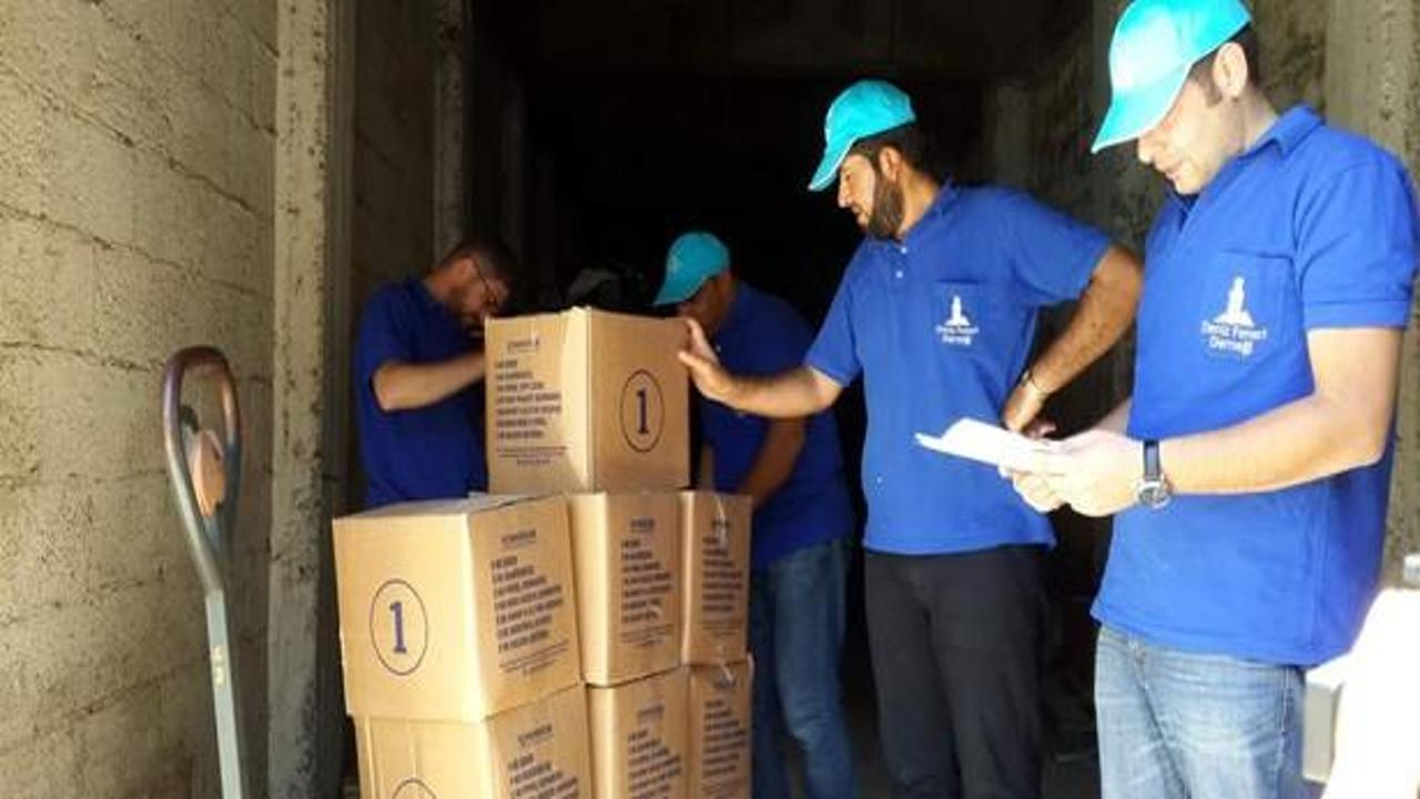 Suriyelilere ramazan yardımı