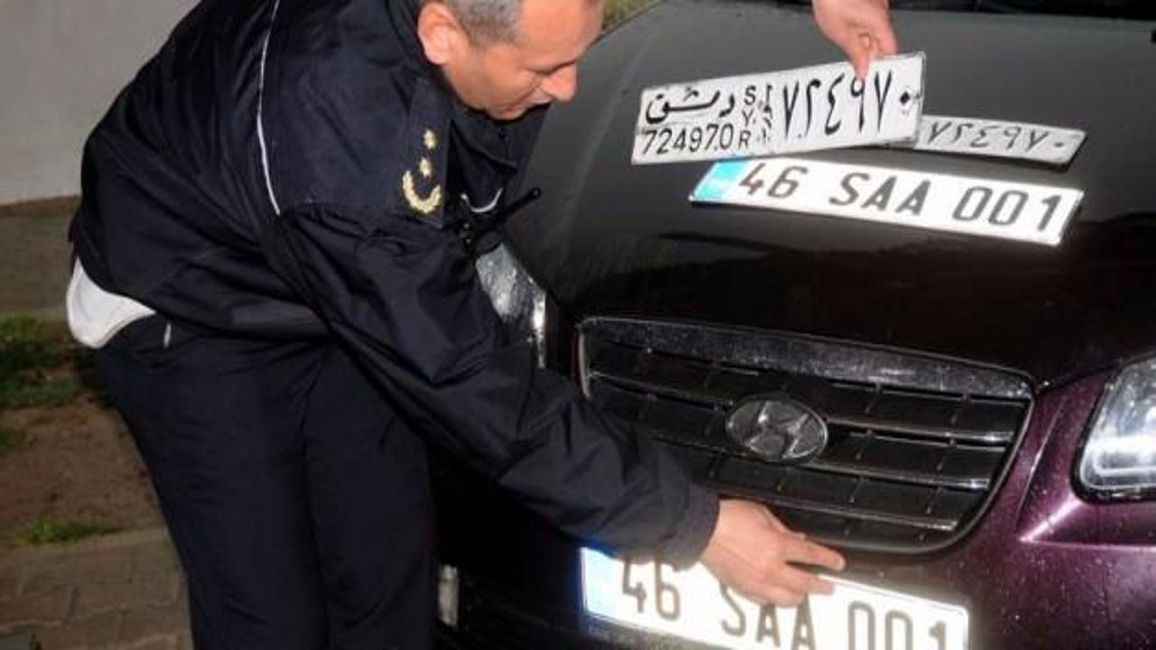 Suriyelilere Türk plakası